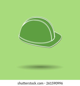 Vector illustration of  Safety cap color background.