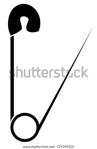 Vector Illustration Safety Pinweb Logo Flat Stock Vector (Royalty Free ...