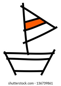 Ilustración vectorial de un velero