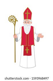 Vector illustration of Saint Nicholas