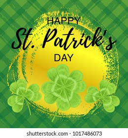 Vector illustration, Saint Patrick's day greeting card design.