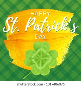Vector illustration, Saint Patrick's day greeting card design.