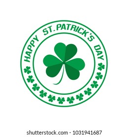 Vector Illustration for Saint Patricks Day celebrations for backgrounds, greetings, poster,  greetings, banners. Calligraphic Lettering Happy St Patrick's Day. Treasure of Leprechaun and green hat.
