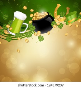 Vector Illustration of a Saint Patrick's Day Background