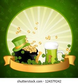 Vector Illustration of a Saint Patrick's Day Background