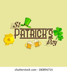 vector illustration of Saint Patrick's Day design