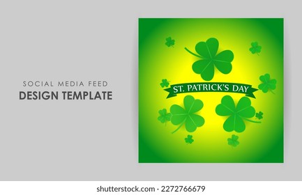 Vector illustration of Saint Patrick's Day wishes greeting