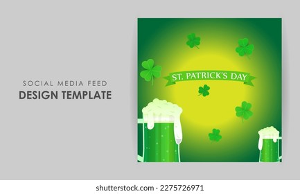 Vector illustration of Saint Patrick's Day wishes greeting