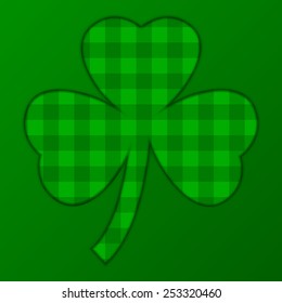 vector illustration of saint patrick's day with scotish background