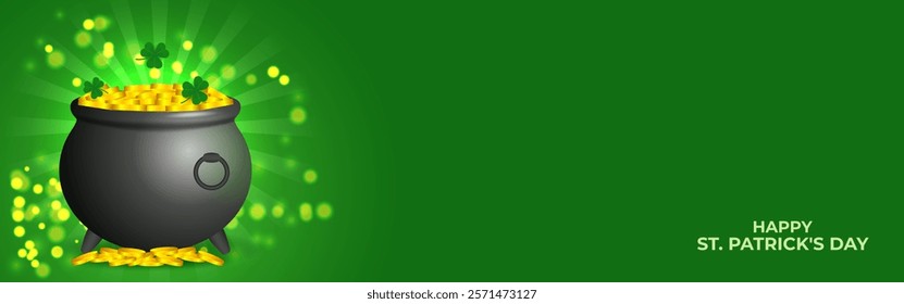 Vector illustration of Saint Patrick's Day social media template