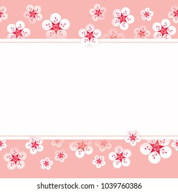 Vector illustration of sakura blossom background, cherry blossom vector.