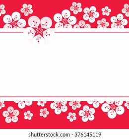Vector illustration of sakura blossom background, cherry blossom vector.