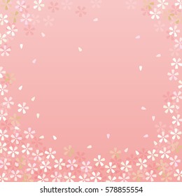 Vector Illustration of SAKURA, cherry blossom