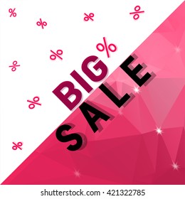 Vector illustration with sale.