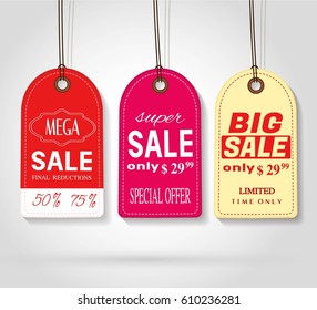 Vector illustration with sale.