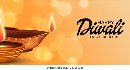 Vector illustration of a sale banner or sale poster for traditional Indian festival diwali celebration background.
