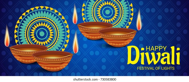 Vector illustration of a sale banner or sale poster for traditional Indian festival diwali celebration background.
