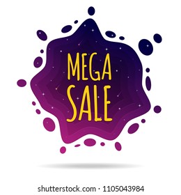 Vector illustration, sale banner template design, Big sale special offer, end of season special offer banner.