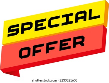 vector illustration. Sale banner template design, Big sale special offer. end of season special offer banner. 