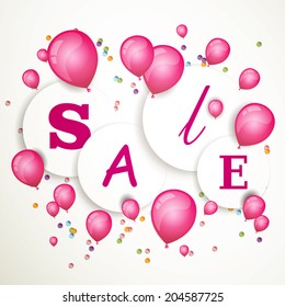 Vector Illustration of a Sale Design