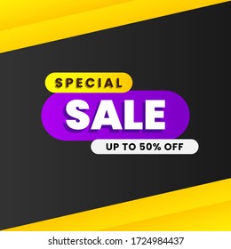 ilustración vectorial de un cartel de venta	