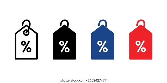  Vector illustration of a sale poster. price tag icon. discount symbol set. shopping coupon badge for product promotion for app, web, and vector illustration on transparent background .