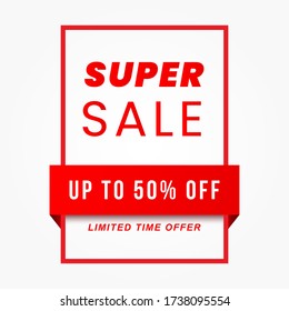 vector illustration of a sale poster with white background	 - Shutterstock ID 1738095554
