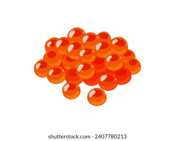 vector illustration of salmon roe