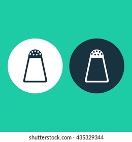 Vector illustration of salt cellar icon