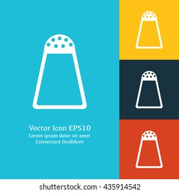 Vector illustration of salt cellar icon