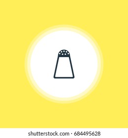 Vector Illustration Of Salt Cellar Icon. Beautiful Kitchenware Element Also Can Be Used As Pepper Container Element.