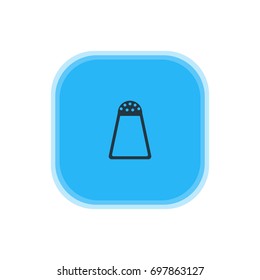 Vector Illustration Of Salt Cellar Icon. Beautiful Restaurant Element Also Can Be Used As Pepper Container Element.
