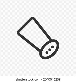Vector illustration of salt icon in dark color and transparent background(png).