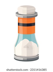 Vector illustration of a salt shaker bottle icon isolated