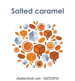 Vector Illustration Of Salted Caramel