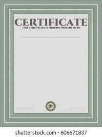 
Vector illustration of Sample certificate icon in Green