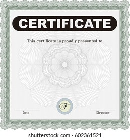Icono de Diploma de muestra en verde

