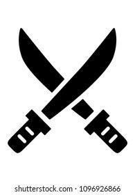 Vector illustration of Samurai Katanas