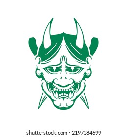 vector illustration of a samurai with a knife