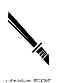 Vector illustration of a Samurai Sword