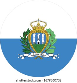 vector illustration of San Marino flag