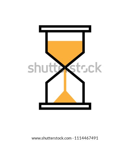 Vector illustration of Sand Clock. EPS 10