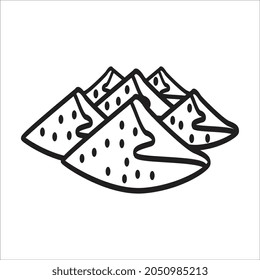 Icono de imagen vectorial de arena