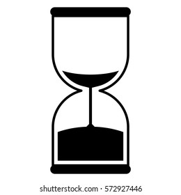 Ilustración vectorial del icono del temporizador de arena
