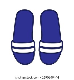 Vector illustration of a sandal, perfect for icons or casual wear