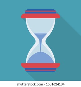 Vector illustration of sandglass and flow icon. Web element of sandglass and transparent stock vector illustration.