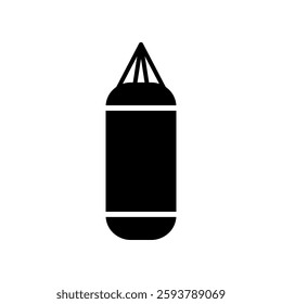 Vector Illustration Sandsack Icon Black Outline Style on White Background