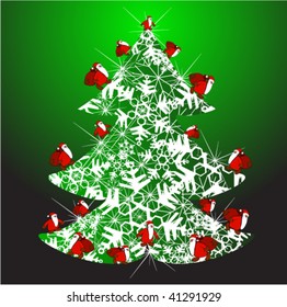 vector illustration of santa