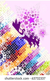 vector illustration of  Santa