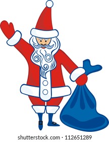 Vector illustration of Santa Claus